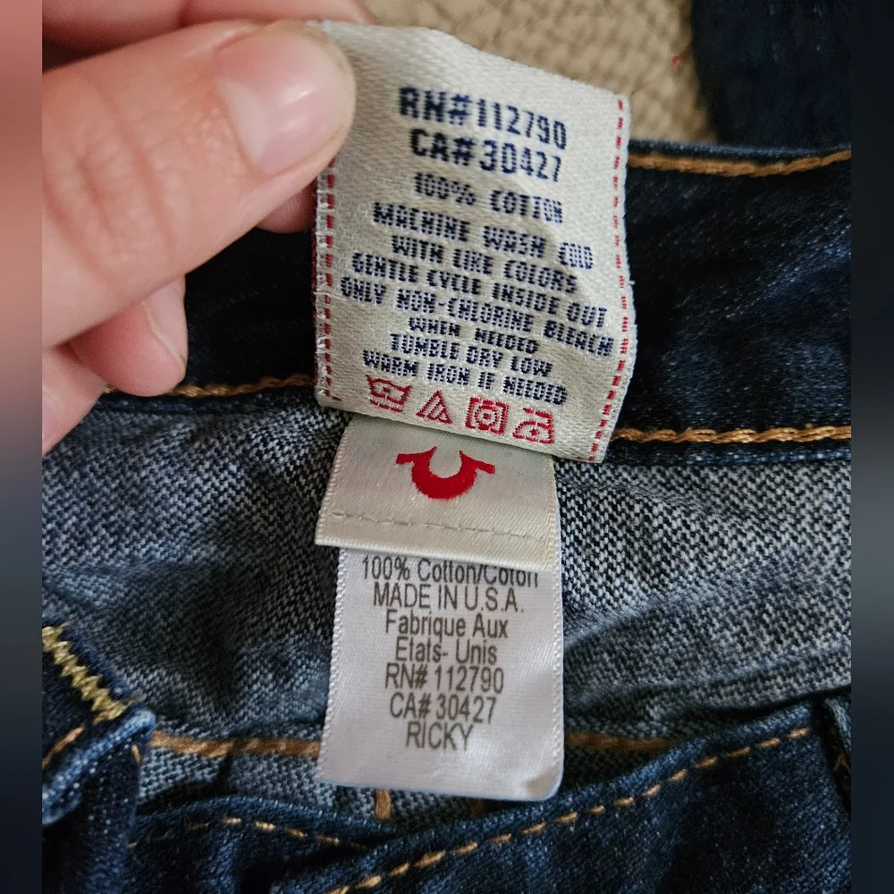 True Religion Ricky Jeans mens 36×34